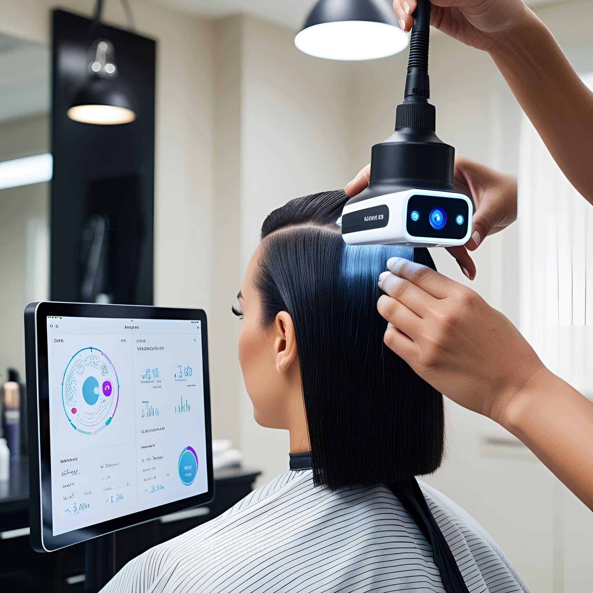 אבחון שיער באמצעות מצלמת AI